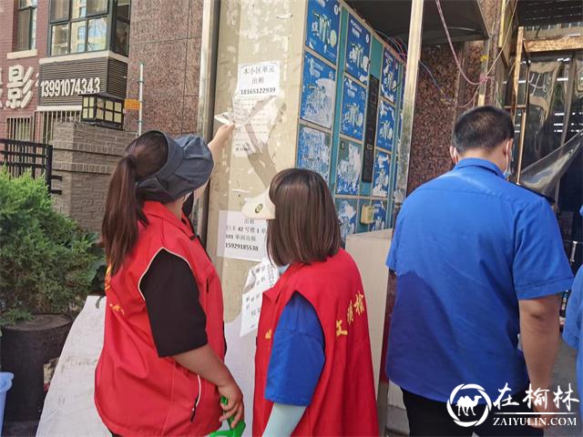 榆阳区沙河路街道雨润路社区积极开展环境卫生整治 助力文明城市创建