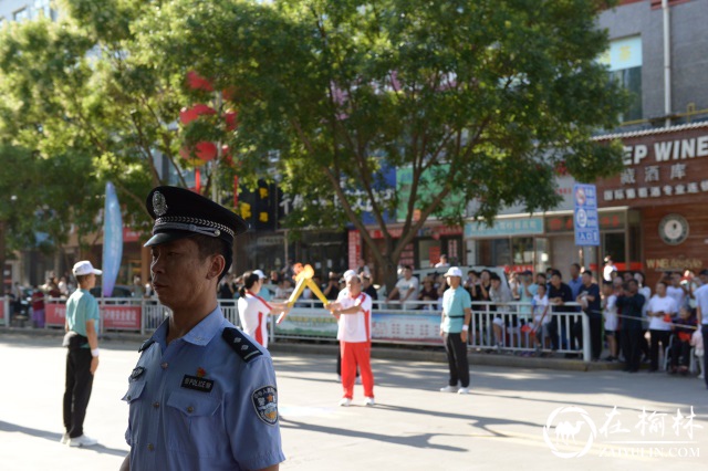 靖边县公安局圆满完成省十七运会火炬传递（靖边县站）安保任务