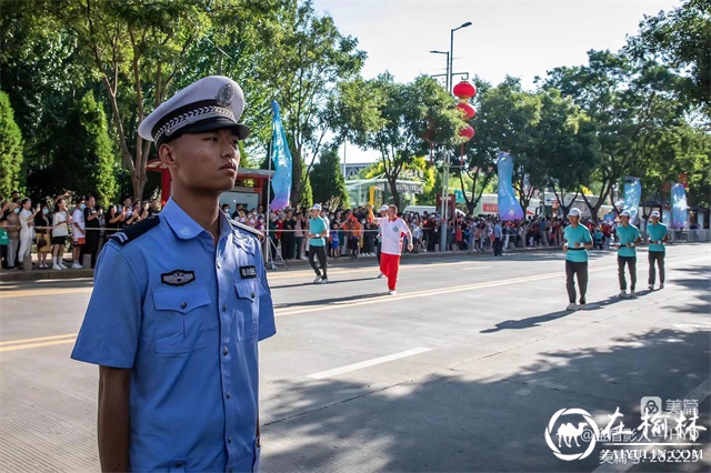 靖边县公安局圆满完成省十七运会火炬传递（靖边县站）安保任务