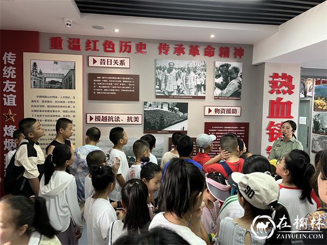 榆阳区长城路街道滨河路社区组织青少年参观陕西塞上军旅文化园