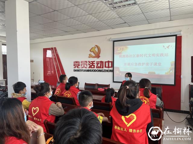 榆阳区驼峰路街道桃源路社区开展应急救护亲子课堂活动