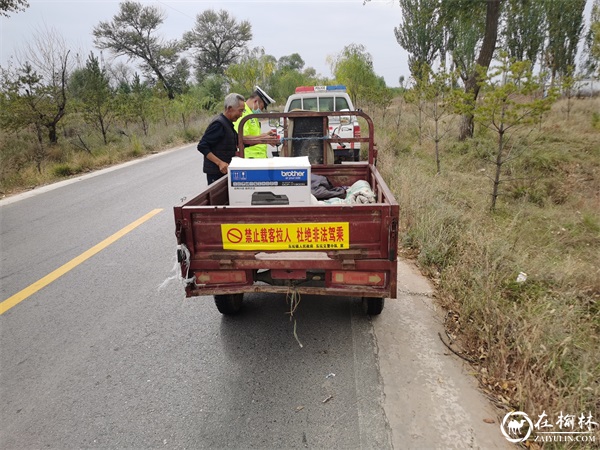 靖边交警加强农忙时节农村道路交通秩序整治