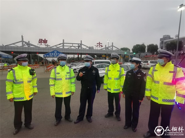 榆林市公安局交警支队党委委员、高交支队长鱼建新督导检查榆神大队近期重点工作