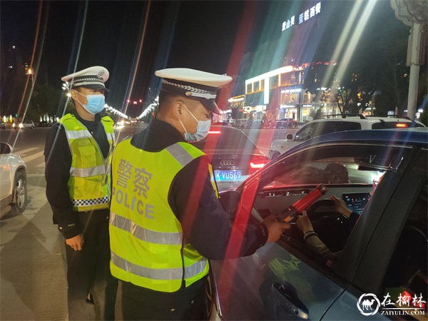 榆林市交警支队督导组下沉靖边督导检查酒驾查处工作