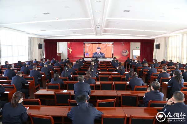 绥德县公安局组织民辅警观看党的二十大开幕式盛况