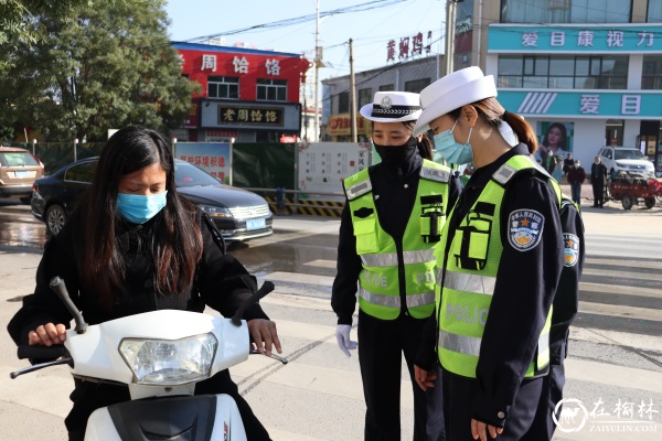 靖边交警重拳整治各类道路交通违法行为