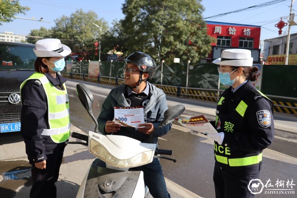 靖边交警重拳整治各类道路交通违法行为