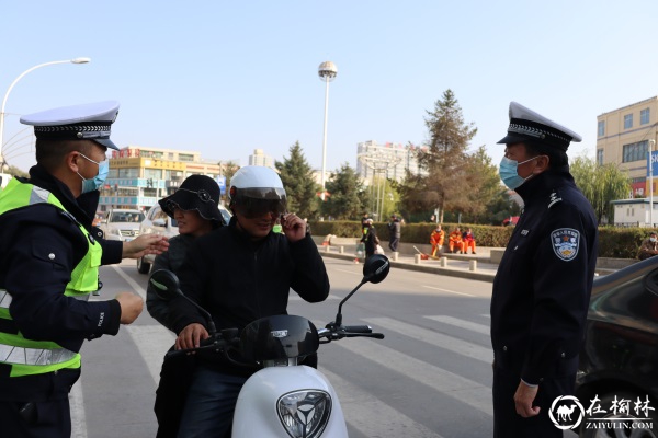 靖边交警重拳整治各类道路交通违法行为