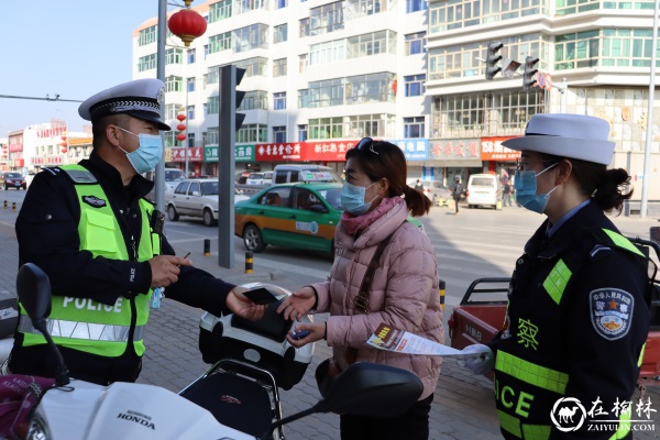 靖边交警重拳整治各类道路交通违法行为