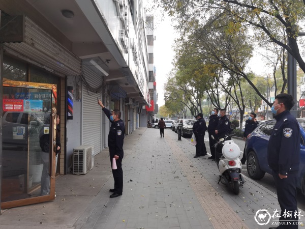 公安榆阳分局巡特警大队助力创文工作巩固提升