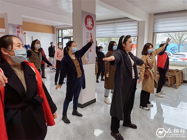 榆阳区崇文办学院社区：参与全民健身 共享运动快乐