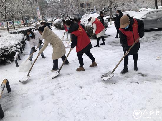 扫雪除冰 彰显文明——沙河路街道桃李路社区开展清雪除冰志愿服务活动