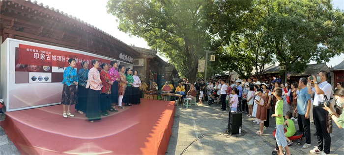 榆阳区定慧寺社区印象古城志愿服务队开展“榆林小曲”非遗文化展演活动