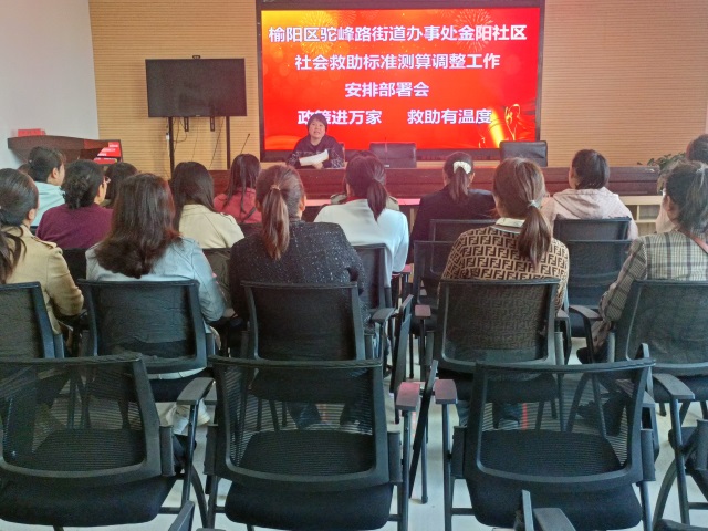 榆阳区驼峰路街道办事处开展社会救助政策宣传月活动