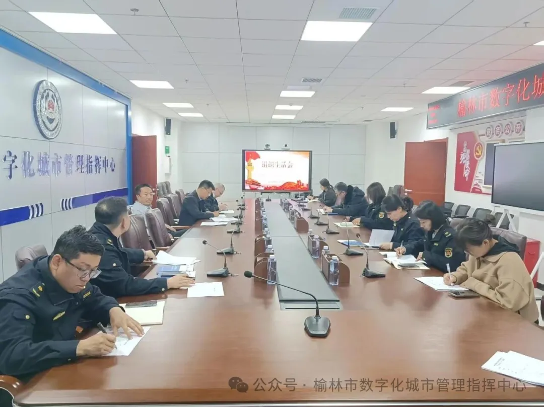 3月13日，中共榆林市数字化城市管理指挥中心支部委员会召开2025年度组织生活会