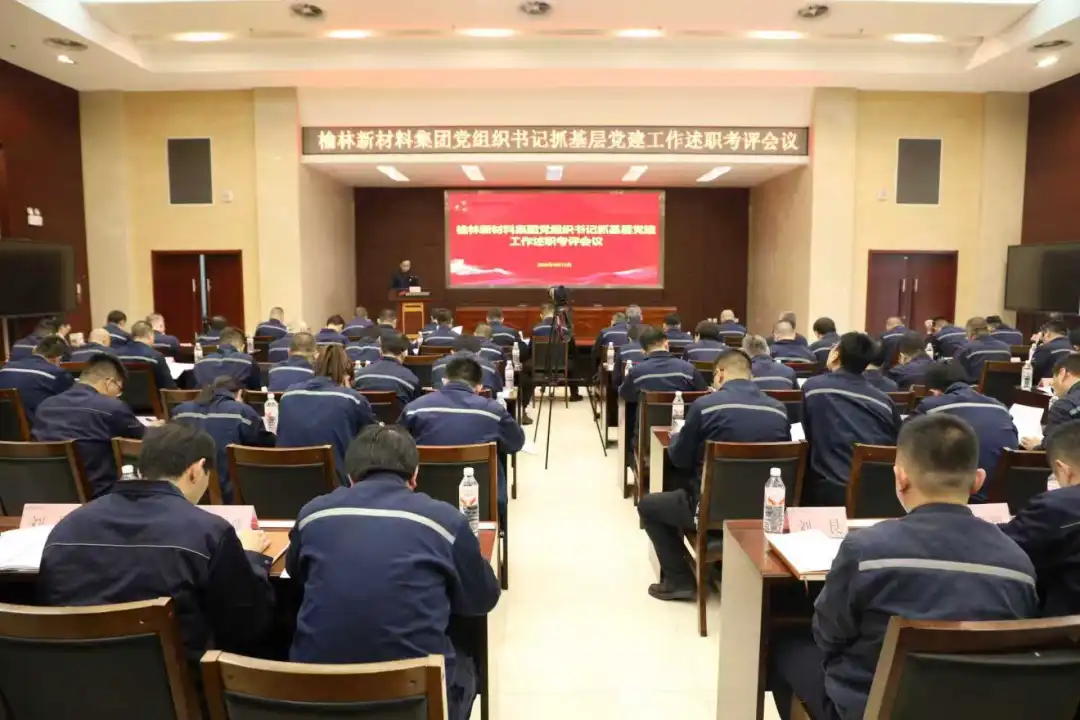 3月16日，榆林新材料集团党委召开2025年度党组织书记抓基层党建工作述职考评会议