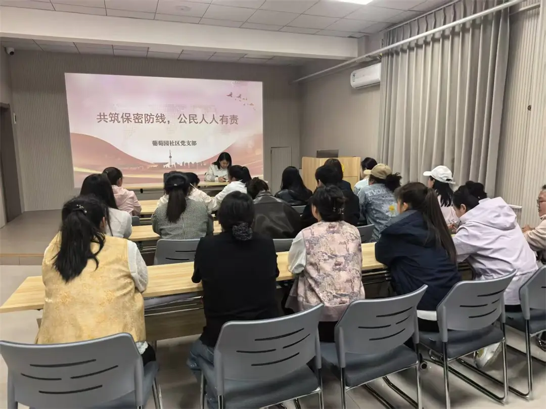 崇文路街道葡萄园社区：日常保密无小事，党风廉政践于行