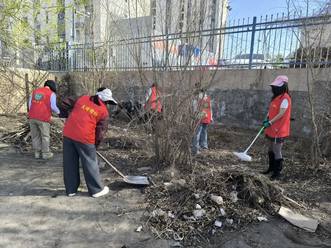 党员志愿者们立即行动,深入小区清理卫生死角、规整乱堆杂物,改善居住环境