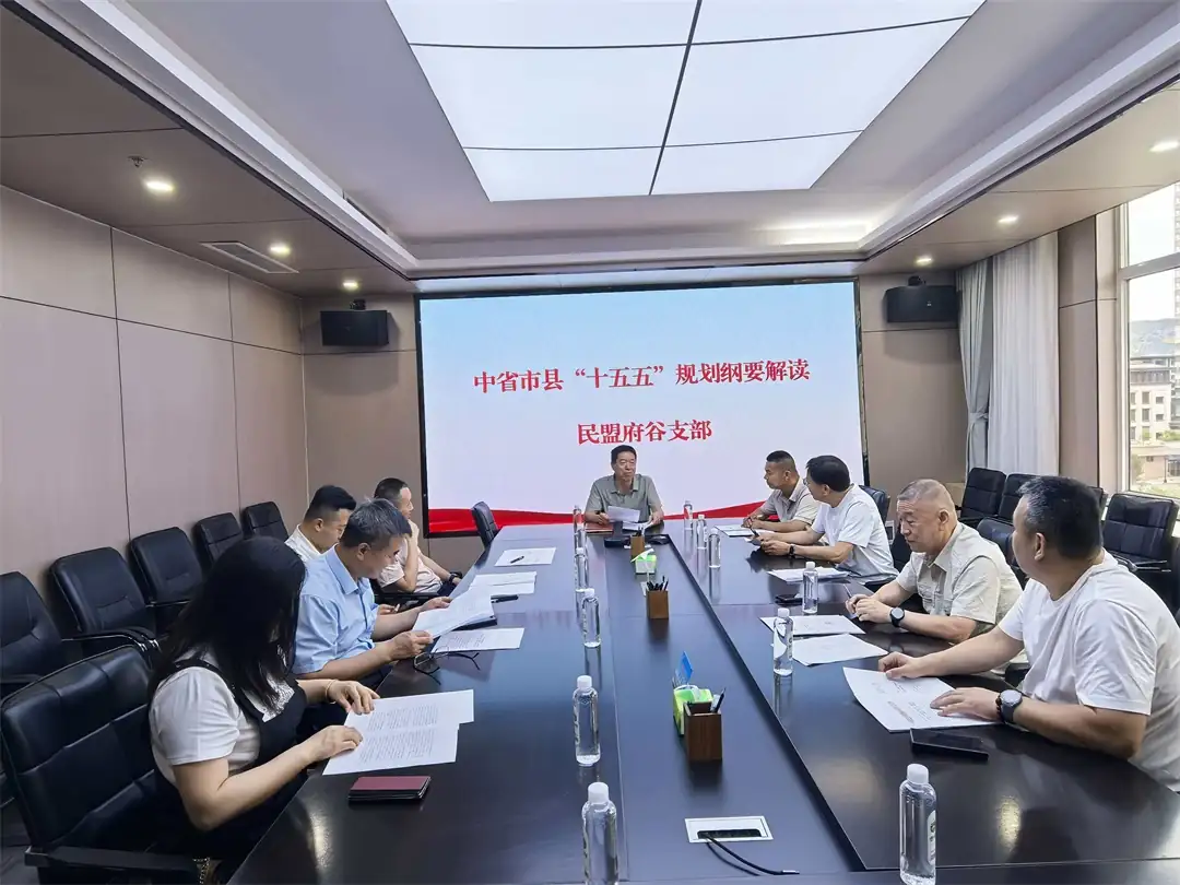 民盟府谷支部开展中省市县“十五五”规划专题学习会