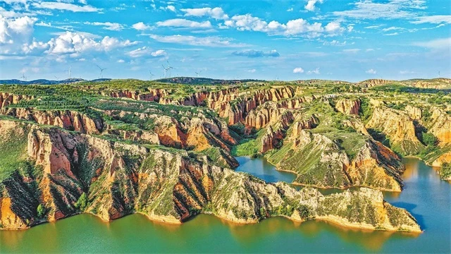 榆阳区麻黄梁黄土地质公园美景如画