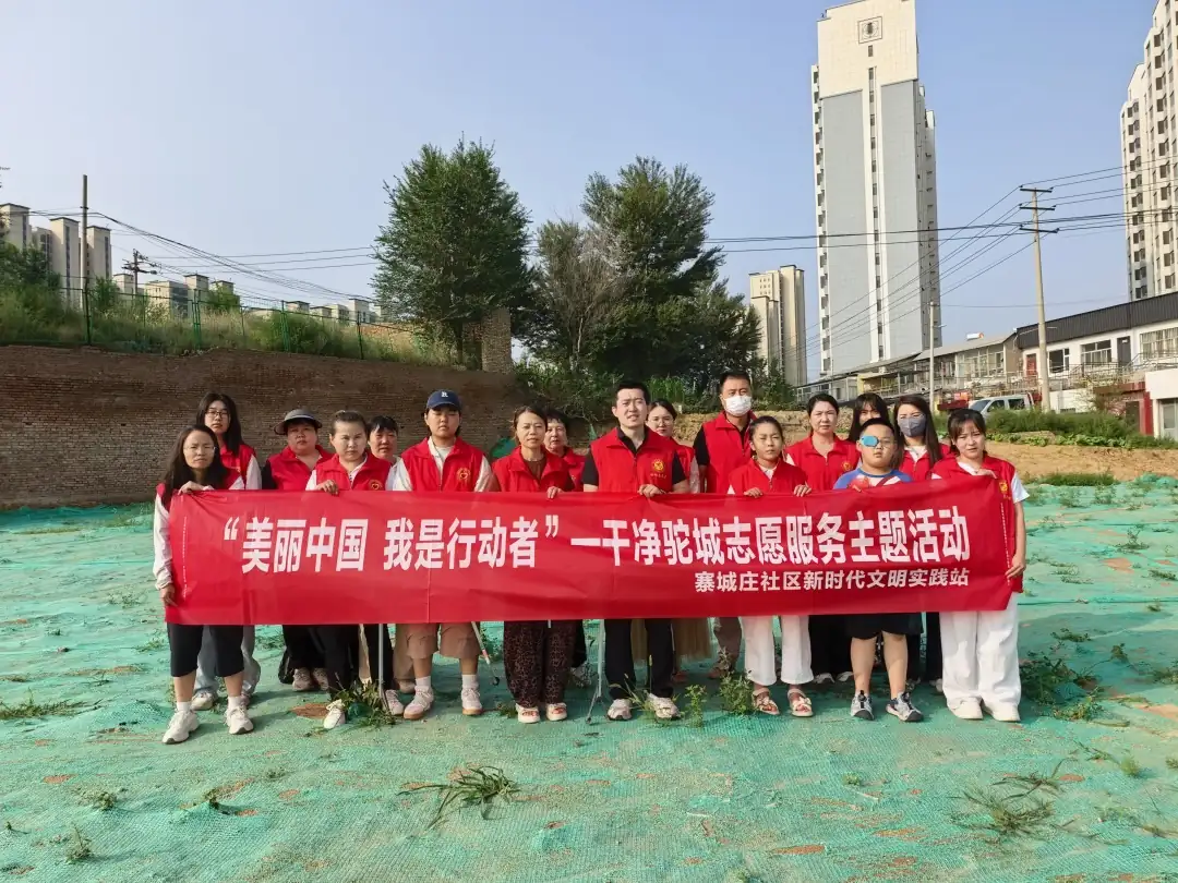 美丽中国我是行动者——榆阳区寨城庄社区开展志愿服务擦亮家园底色