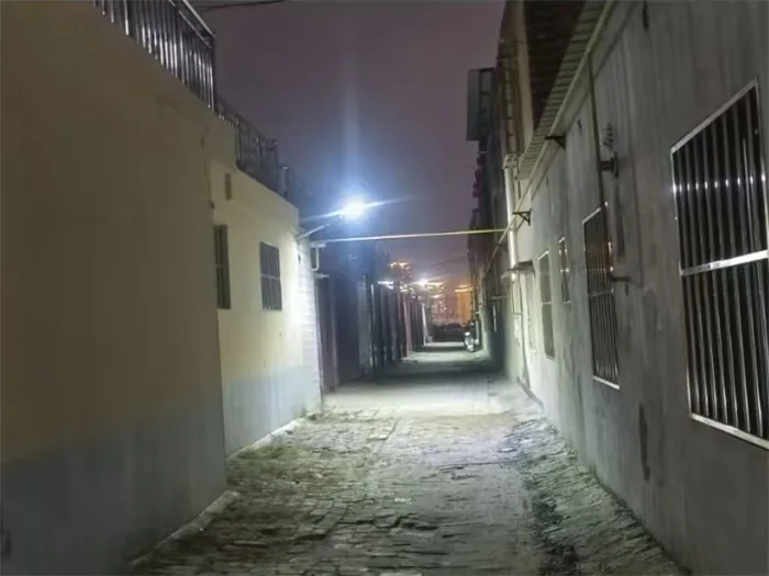 榆阳区崇文路街道葡萄园社区：点亮小巷路灯 照亮居民回家路