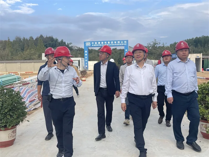 10月23日，广德市委副书记、市长钱会带队调研国网安徽电科院雷电基地项目