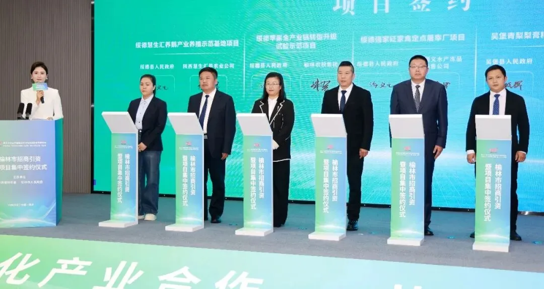县委书记陈斌从农业产业、文旅资源和区位优势三个方面推介绥德
