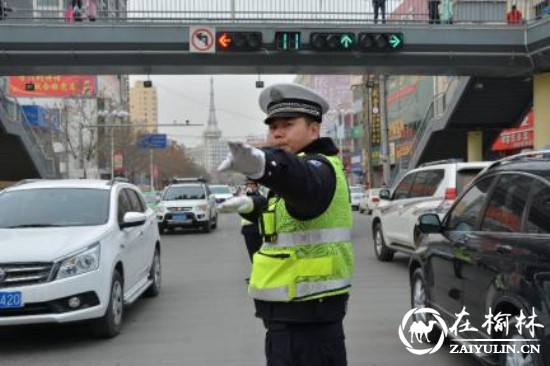 靖边交警转作风 靓丽靖边城
