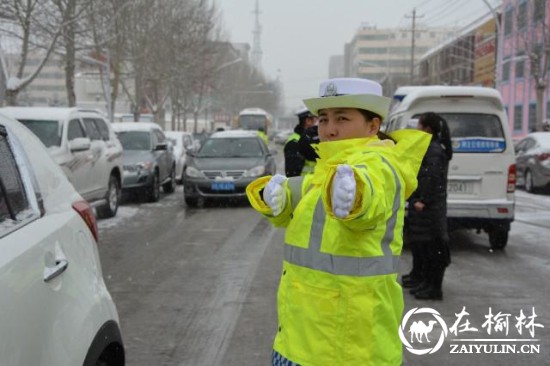 靖边交警转作风 靓丽靖边城