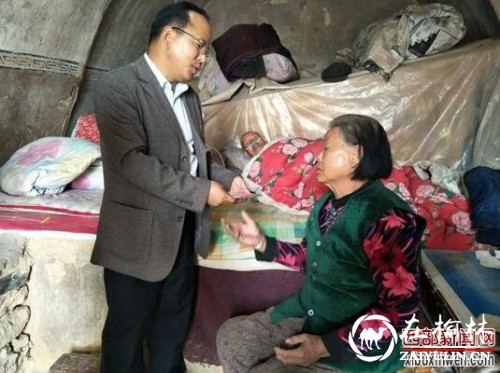 陕西少华集团董事长高海军为神木卧病老人献爱心